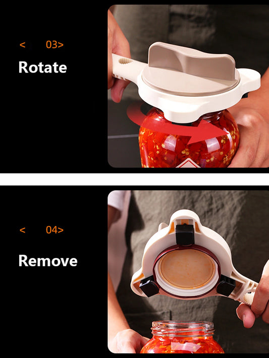 1Pcs Multifunction Jar Opener Beverage Bottles Wine Openers Jar Opener Kitchen Gadgets Bar Supplies Glass Jars Beer Cap Opener Peaceful Pleasures Health and Wellness