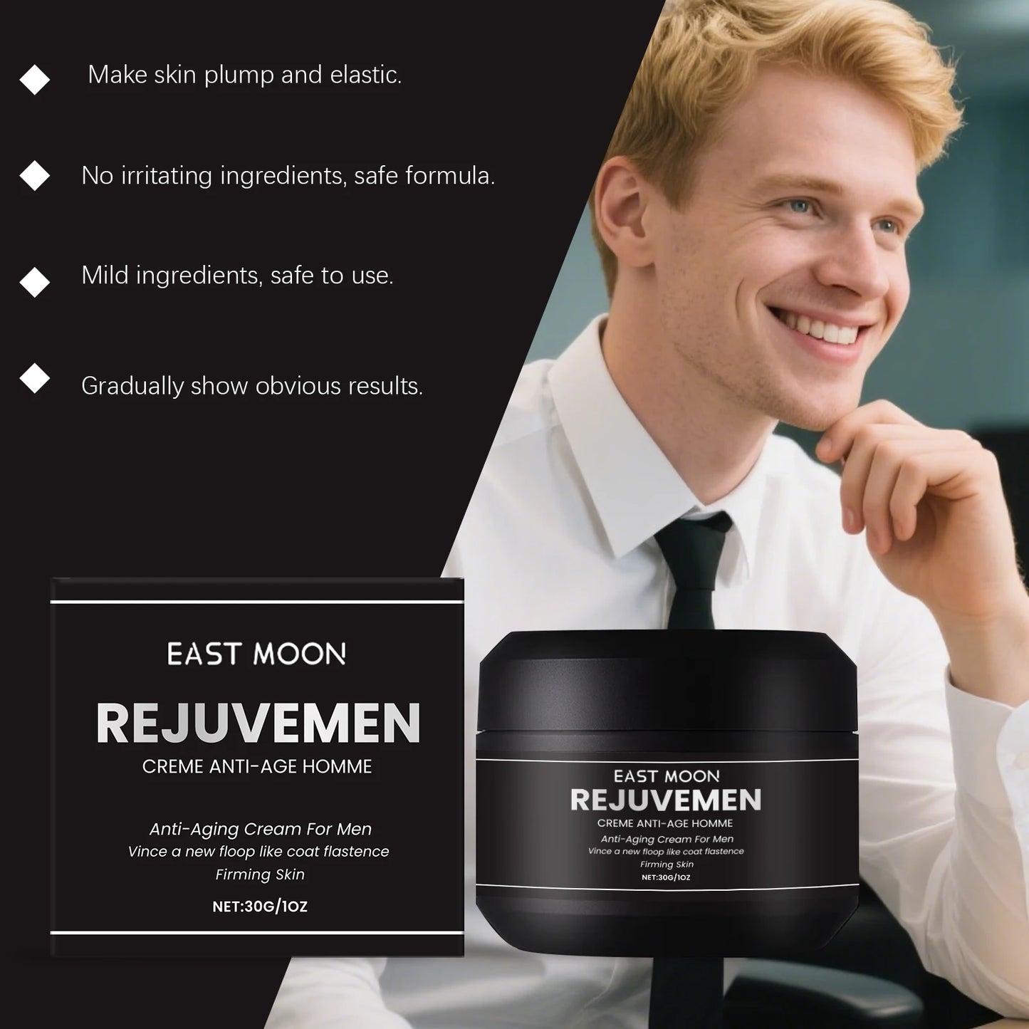 East Moon Men's Moisturizing Face Cream – Hydrate & Anti-Wrinkle