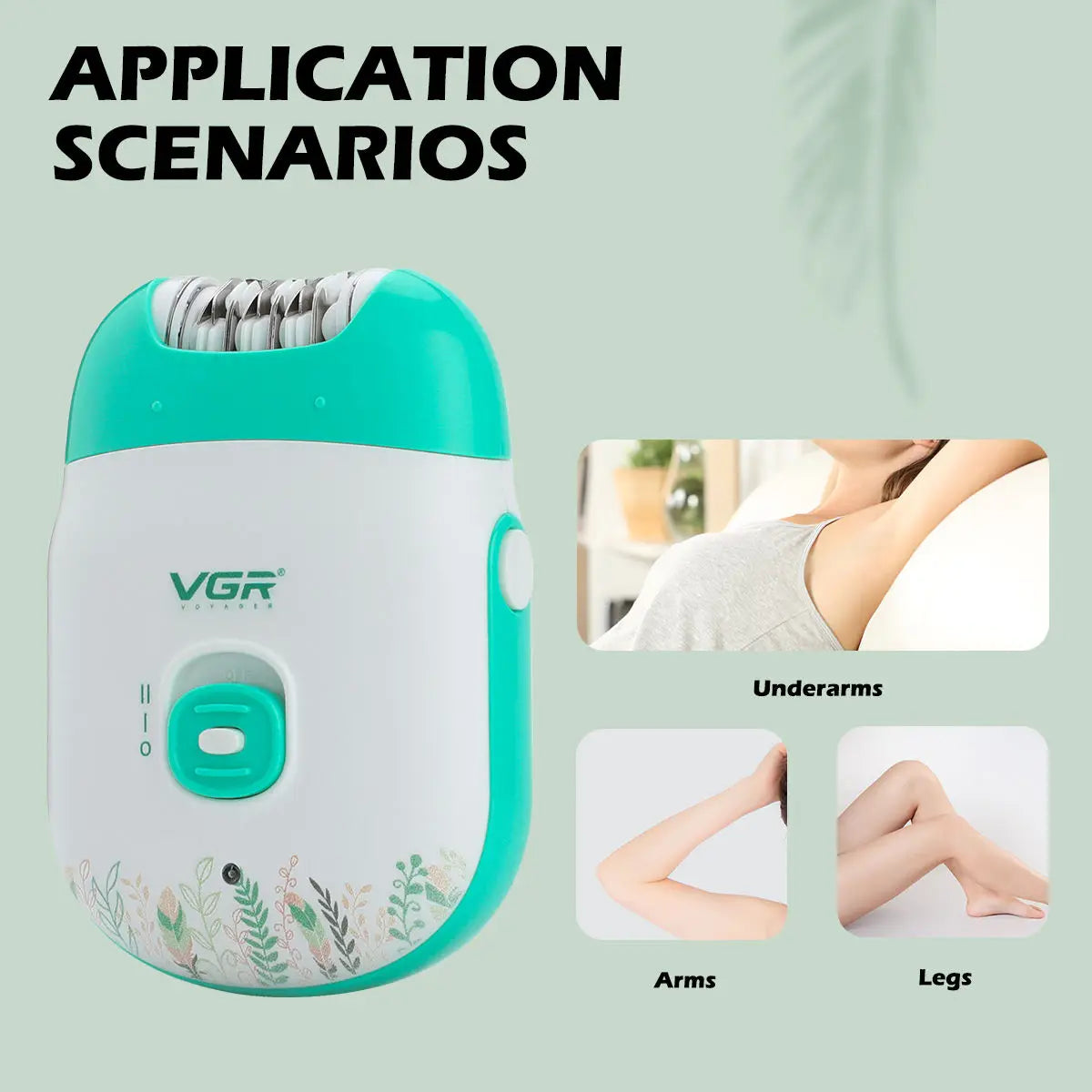 VGR 726 New Epilator Women Shaver Mini Plucker USB Rechargeable Electric Pedicure for Face Legs Bikini Peaceful Pleasures Health and Wellness