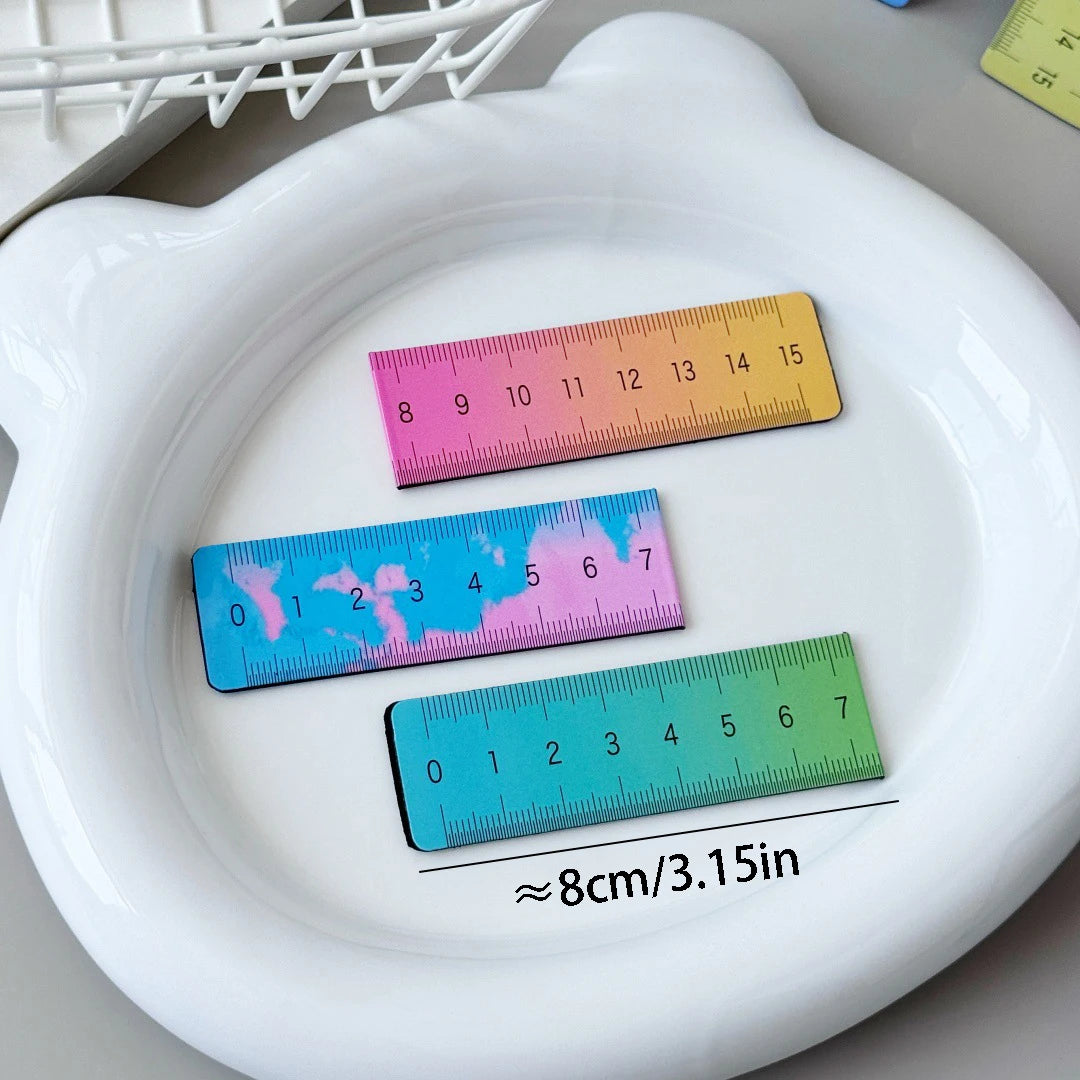 Bview Art Foldable Ruler Magnetic Bookmark Creative Page Holder