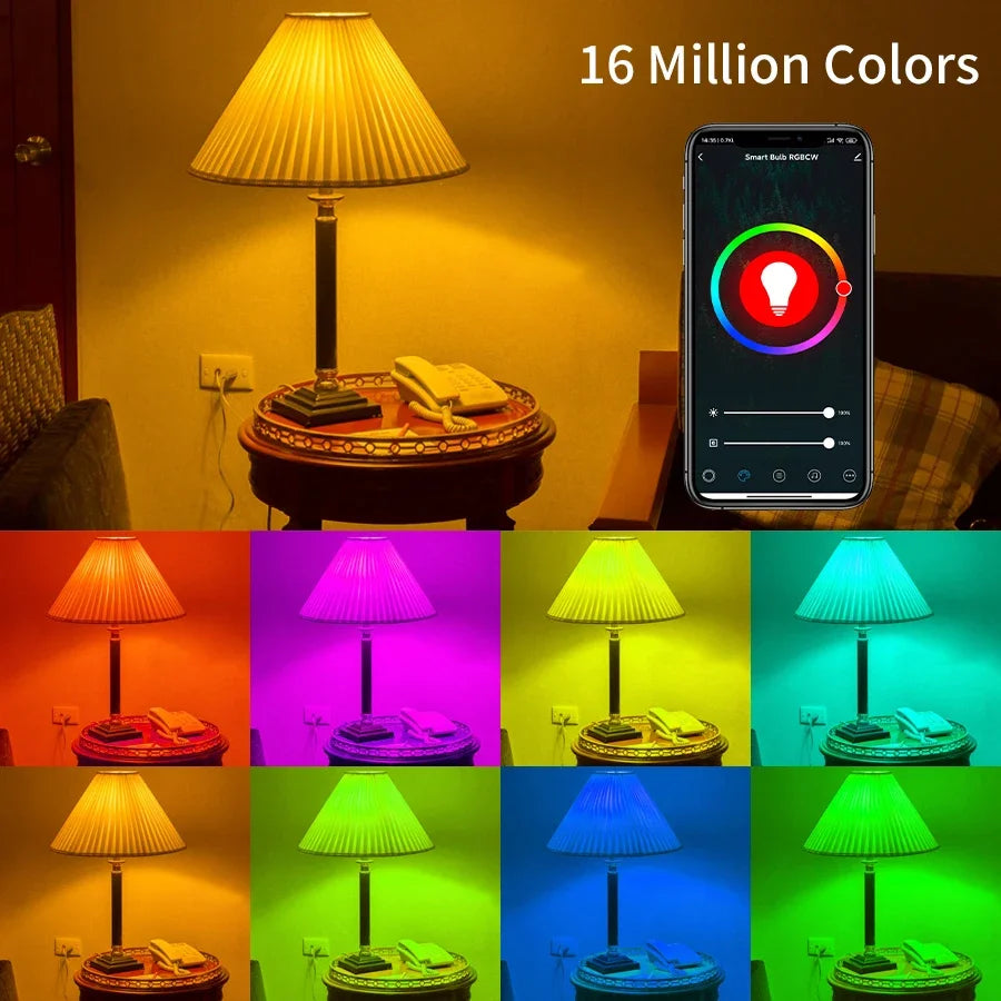 Smart WiFi RGB LED Bulb | Voice & App Control, Dimmable Peaceful Pleasures Health and Wellness
