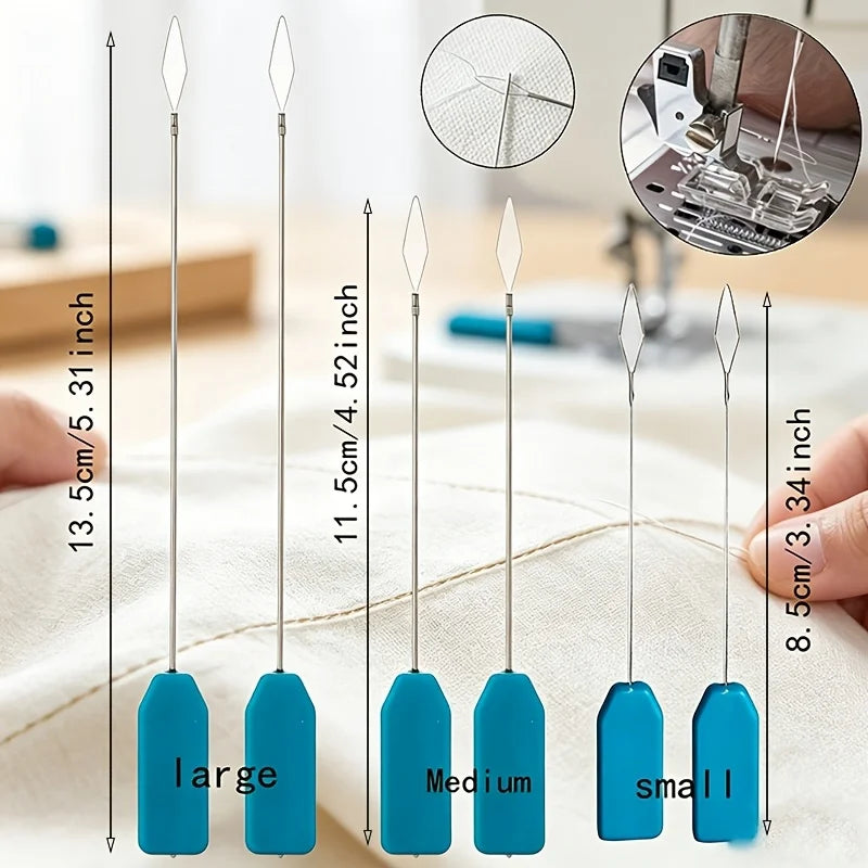 Needle Threader Blue Handle – Quick Sewing Threading Aid