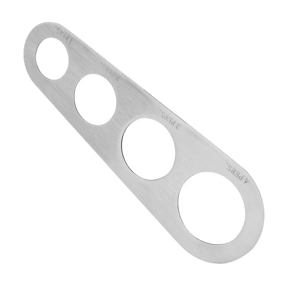 Kitchen Stainless Steel Spaghetti Measuring Tool 4 Servings Cooking Gadgets Quick Pasta Gauge Noodle Serving Size Measuring Cup Peaceful Pleasures Health and Wellness