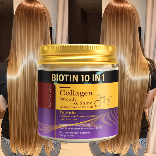 Collagen & Keratin Hair Mask – Biotin 10-in-1 Formula Hair Treatment Mask Peaceful Pleasures Health and Wellness