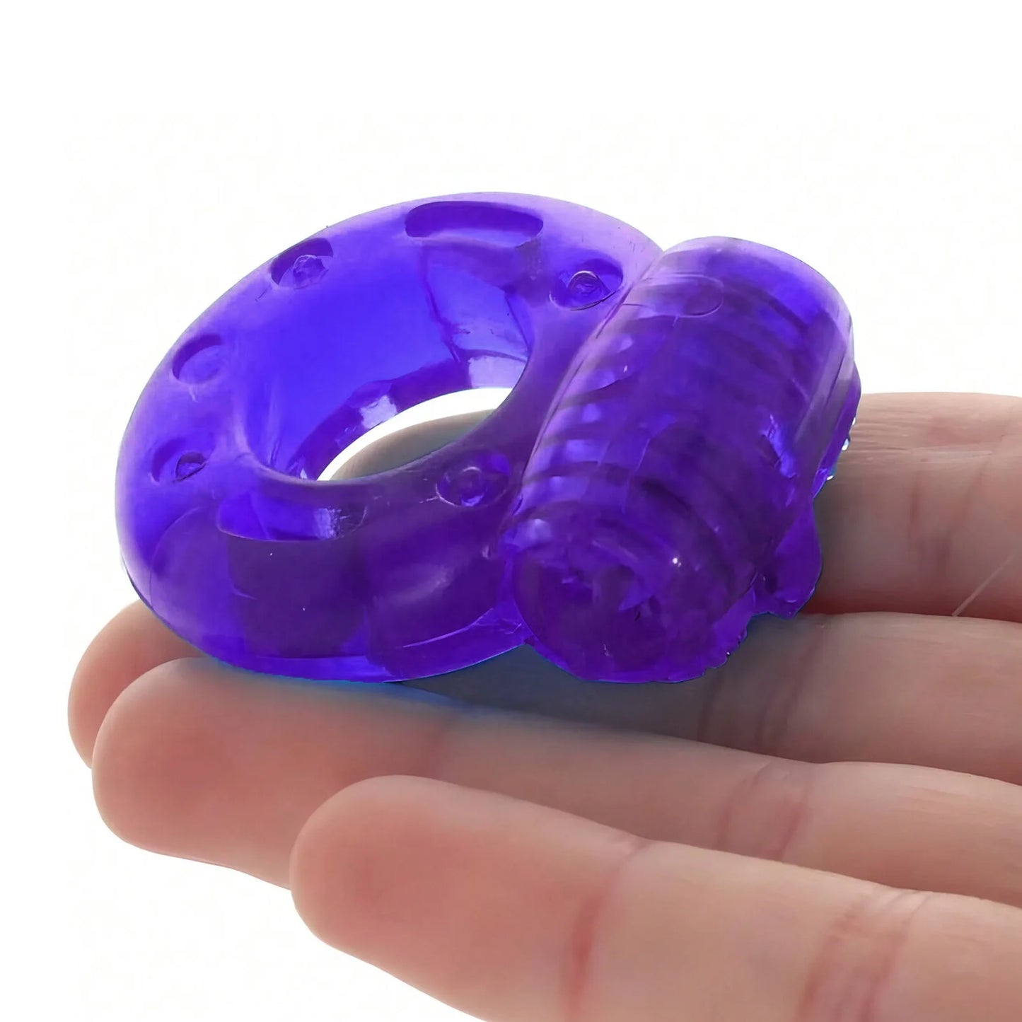 Men's fine lock ring time-delay ring butterfly crystal set vibrating ring time-delay solid semen adult sex toys wholesale Peaceful Pleasures Health and Wellness