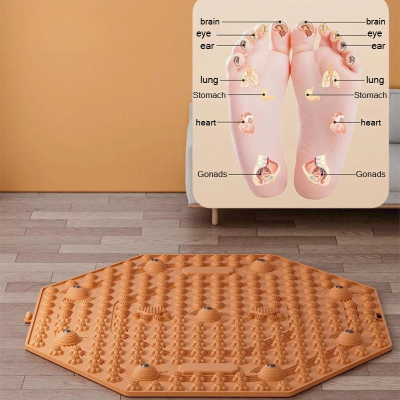 Acupressure Foot Massage Board | TCM Reflexology Mat Foot Massage Board Peaceful Pleasures Health and Wellness