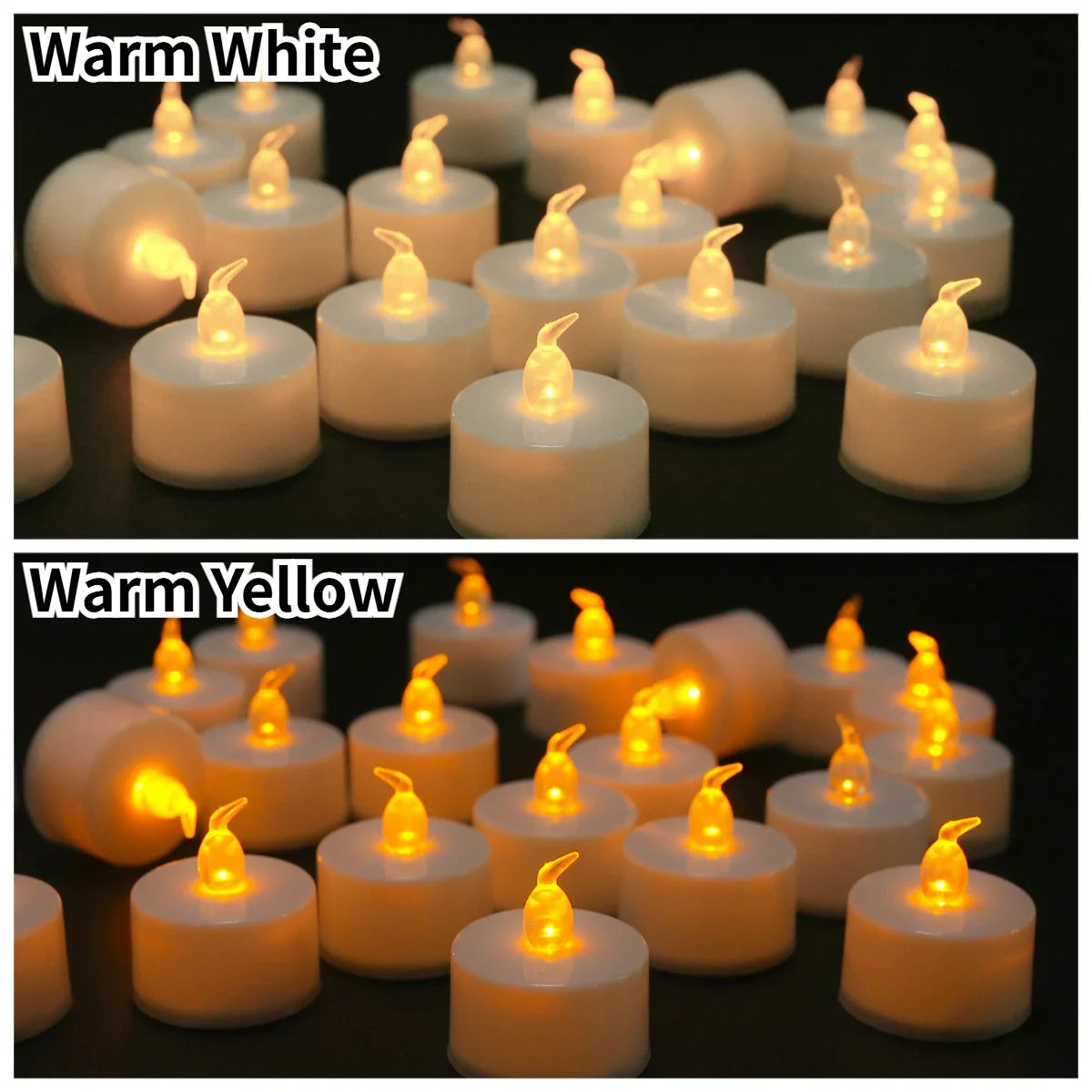 Tea Lights Battery Operated LED Realistic Bright Flameless Candles Flickering Electric Candles for Seasonal & Festival Home Deco Peaceful Pleasures Health and Wellness