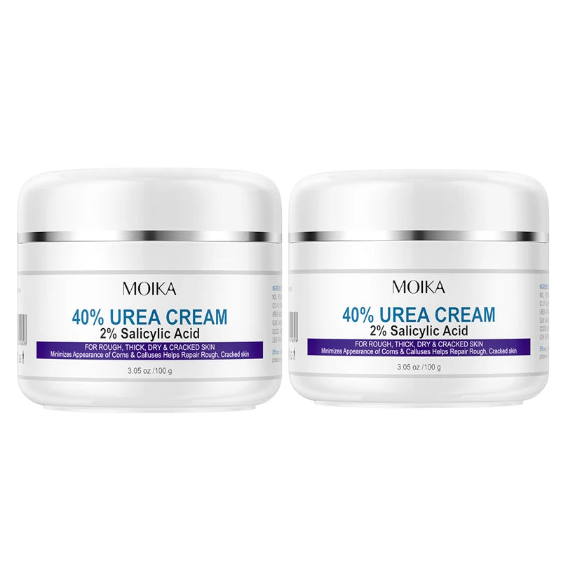 40% Urea Cream For Feet Plus 2% Salicylic Acid Foot & Hand Cream For Cracked Heels&Dry Skin Moisturizes Callus Remover Foot Care Peaceful Pleasures Health and Wellness 2PCS