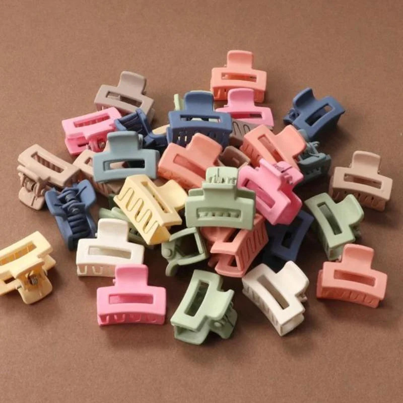 Matte Hollow Hair Claw Clips – Set of 20 Candy Colors Hair Accessories Peaceful Pleasures Health and Wellness