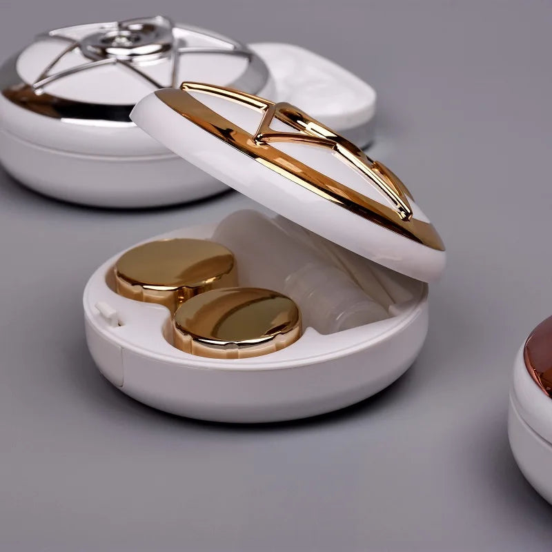 New Contact Lens Box Contact Lens Companion Box Care Box Star Diamond Series Storage Practical Portable Contact Lens Storage Box Peaceful Pleasures Health and Wellness