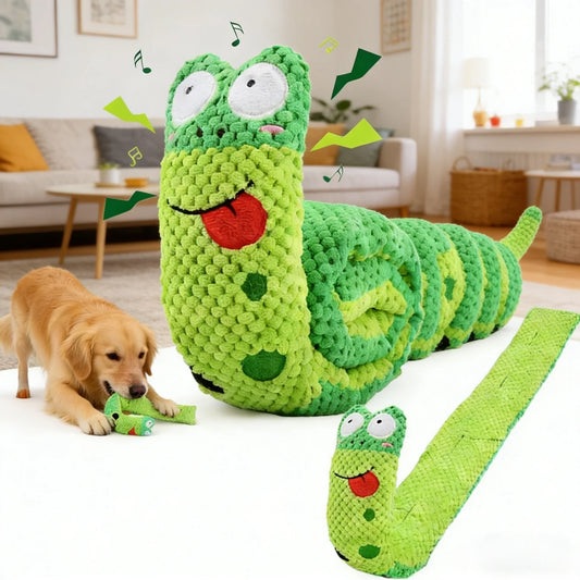Dog Puzzle Feeder Snail Toy – Squeaky Plush Interactive Puppy Interactive Dog Toy Peaceful Pleasures Health and Wellness