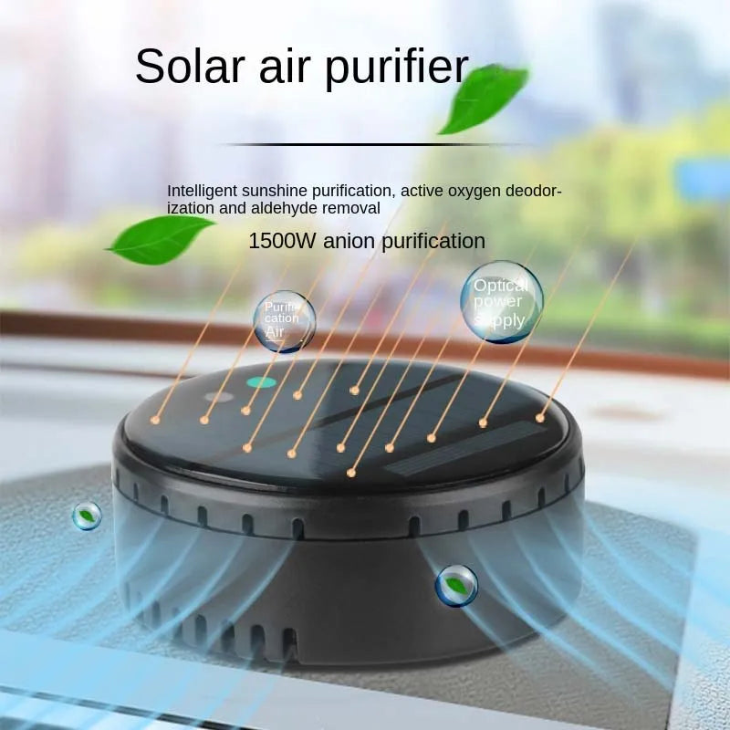 New Car Air Purifier Home Car Dual-Purpose Solar Anion Formaldehyde Odor Removal Disinfection Odor Cleaner Car Air Purifier Peaceful Pleasures Health and Wellness