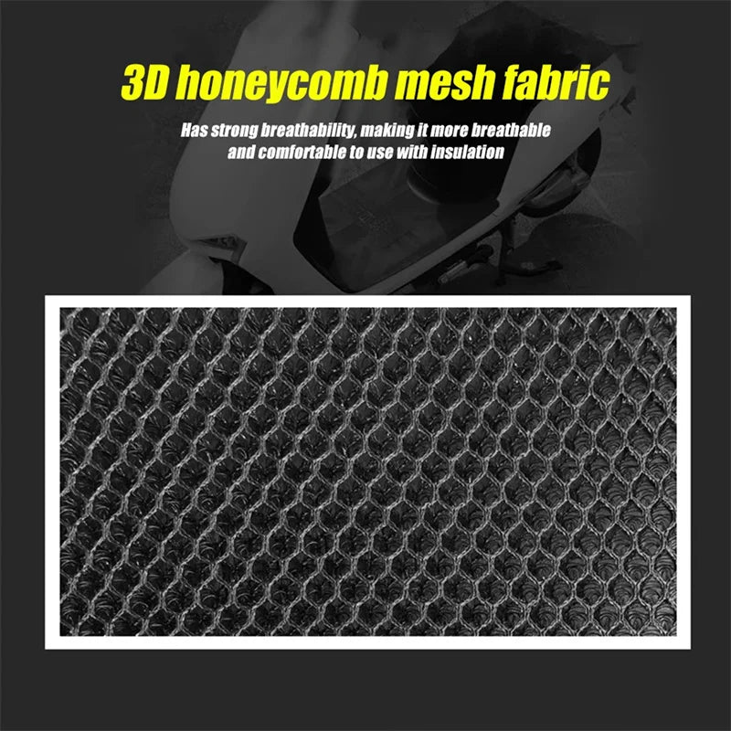 3D Mesh Motorcycle Seat Cover | Anti-Slip Breathable Cushion