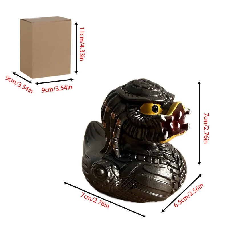 Fantastical and Creative Alien Series Duck Evil Funny Whimsical Alien Series Duck Party Desktop Decoration Resin Ornament Crafts Peaceful Pleasures Health and Wellness