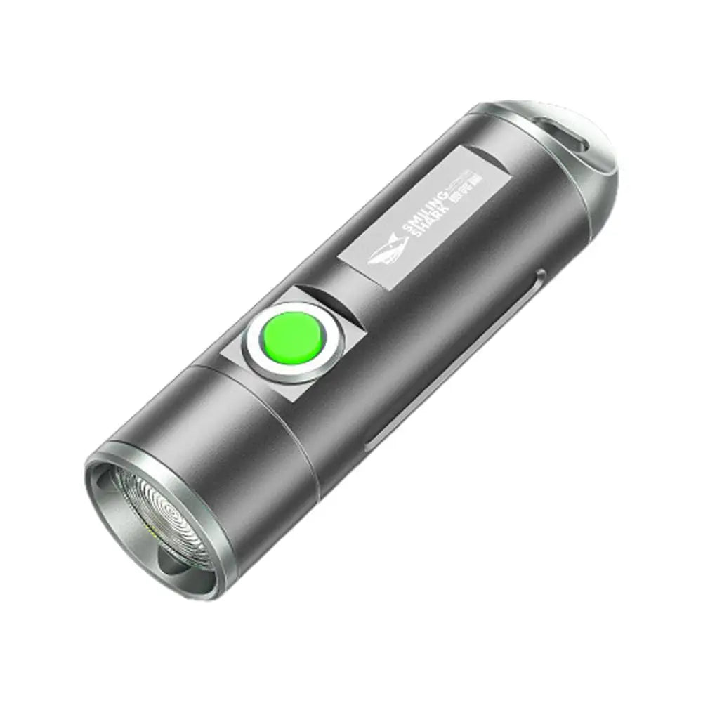 Mini Tactical LED Flashlight | 5 Modes USB Rechargeable Keychain