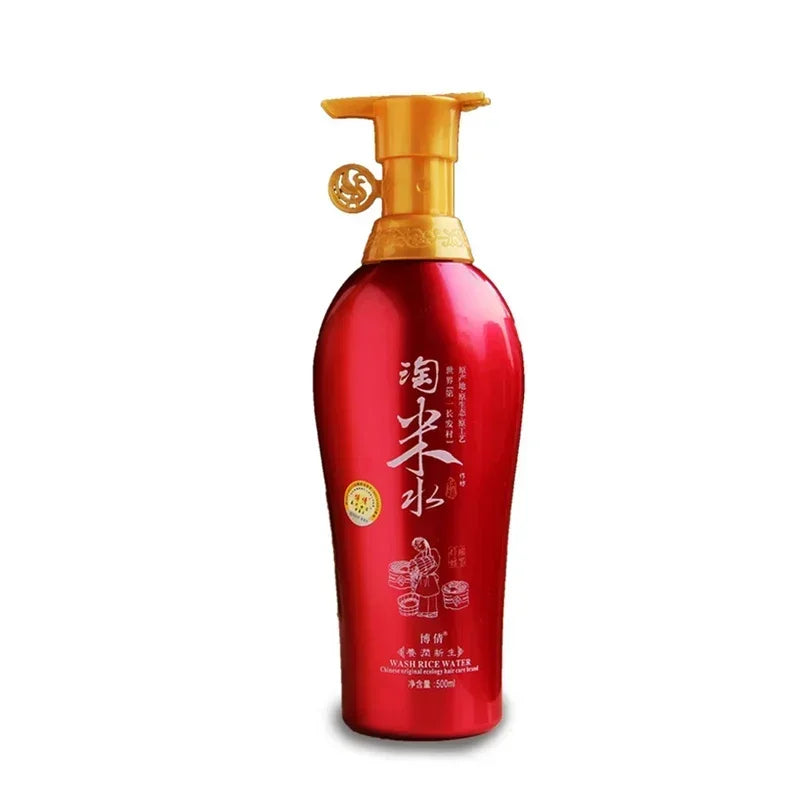 500ml Rice Water Shampoo – Hair Growth & Anti-Dandruff