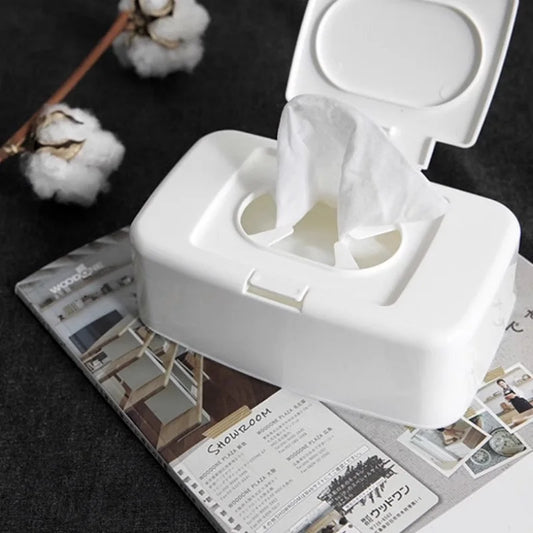 Portable Wet Wipes Dispenser Box – Plastic Napkin Holder Wipes Dispenser Box Peaceful Pleasures Health and Wellness Default Title