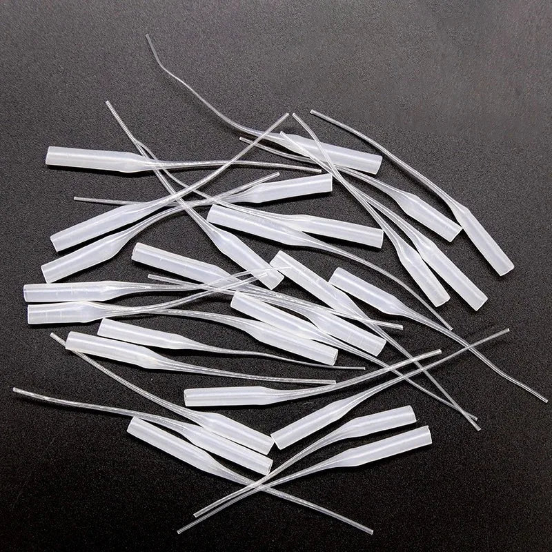 Glue Tips, 100pcs Plastic Glue Micro-Tips Glue Extender Precision CA Glue Applicator for Arts Crafts Hobby Projects Guitar Peaceful Pleasures Health and Wellness
