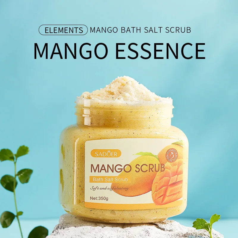 SADOER Fruit Bath Salt Scrub 350g – Exfoliate & Moisturize