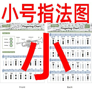 Compact Trumpet Diagrams Basic Fingering Chart Practice Tool