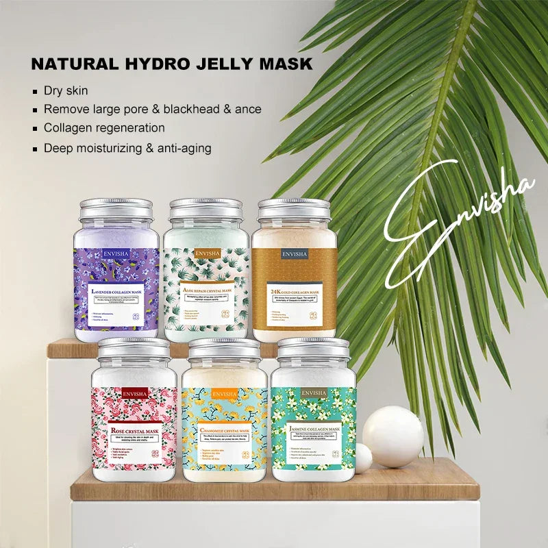 ENVISHA Facial Crystal Mask – Anti-Aging, Pore Minimizing 200g Peaceful Pleasures Health and Wellness