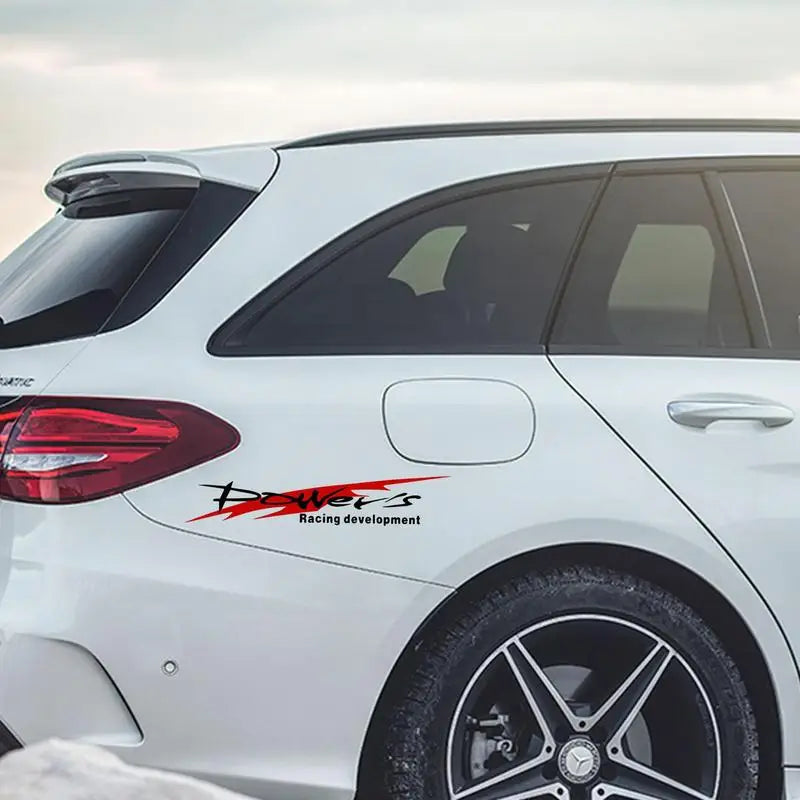 Racing Development Car Sticker Stylish Power's Racing Development Sports Sticker Car Reflective Waterproof Decal Peaceful Pleasures Health and Wellness