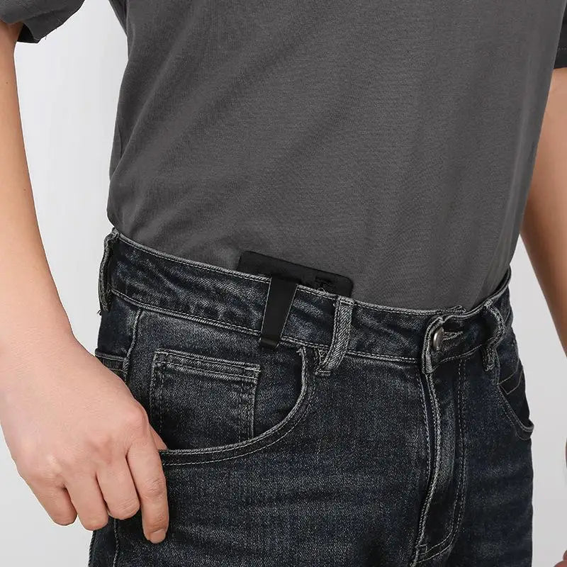 RFID Slim Nylon Wallet with Zipper & Carabiner Clip