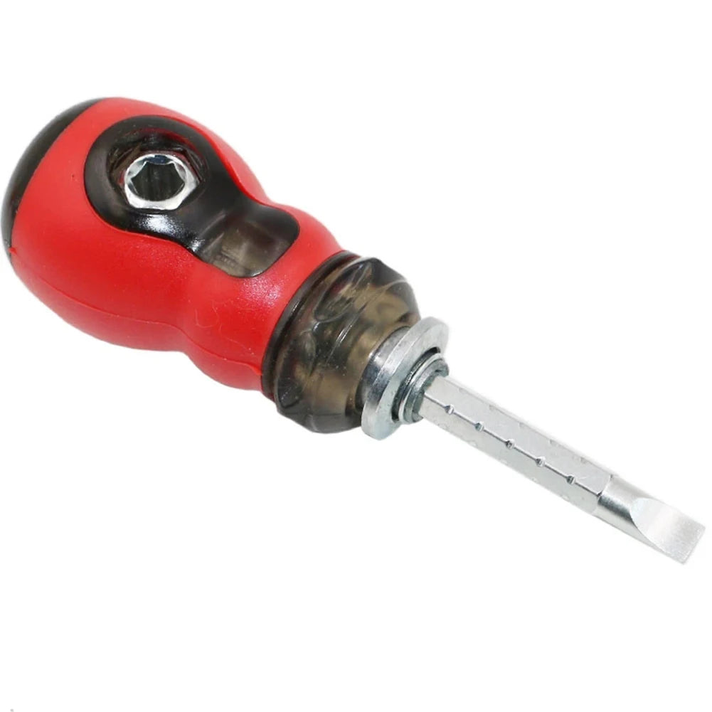 Short Handle Magnetic Screwdriver Chrome Vanadium Steel Mini Dual