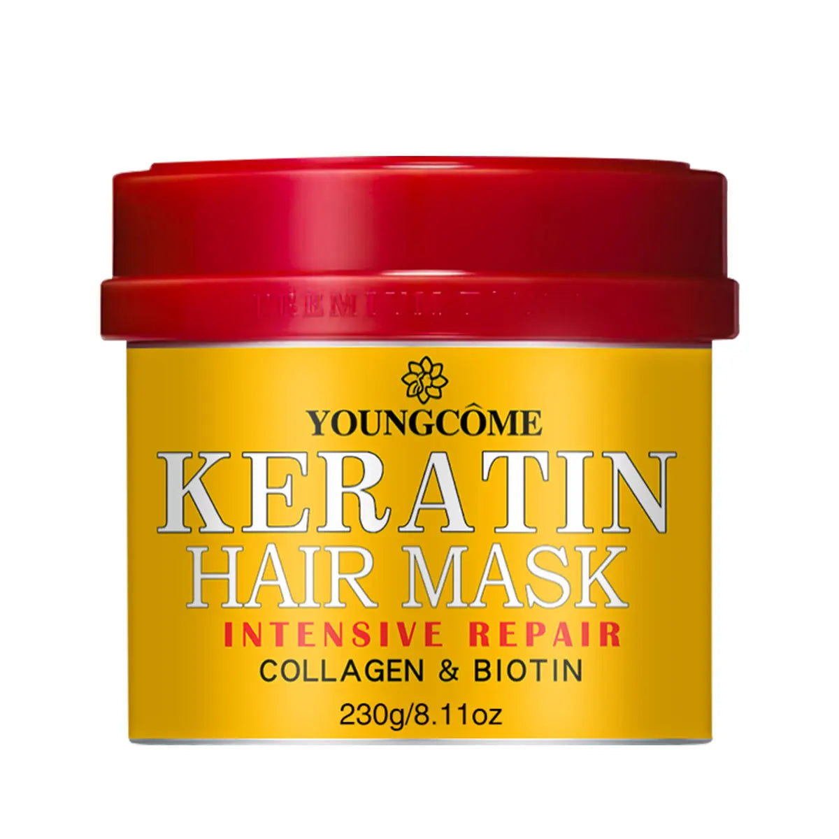 Hair Repairs Hair Mask Biotin Collagen Keratin Treatment Hairs Conditioner Hair Essential Oil Nourishing for Dry Damaged Peaceful Pleasures Health and Wellness 230g