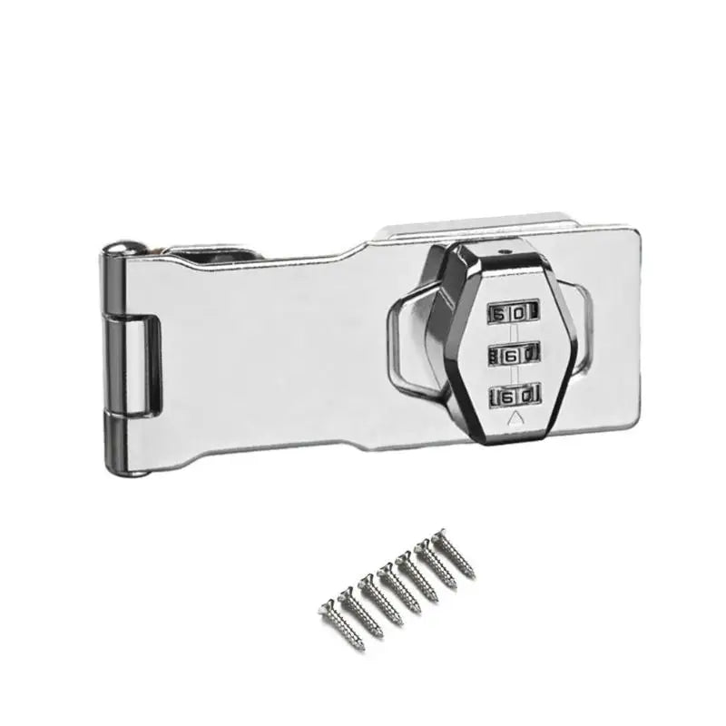 3-Digit Combination Password Lock Security Door Bolt Cabinet Password Lock Drawer Lock Anti-theft Household Cabinet Hardware Peaceful Pleasures Health and Wellness 3inch E