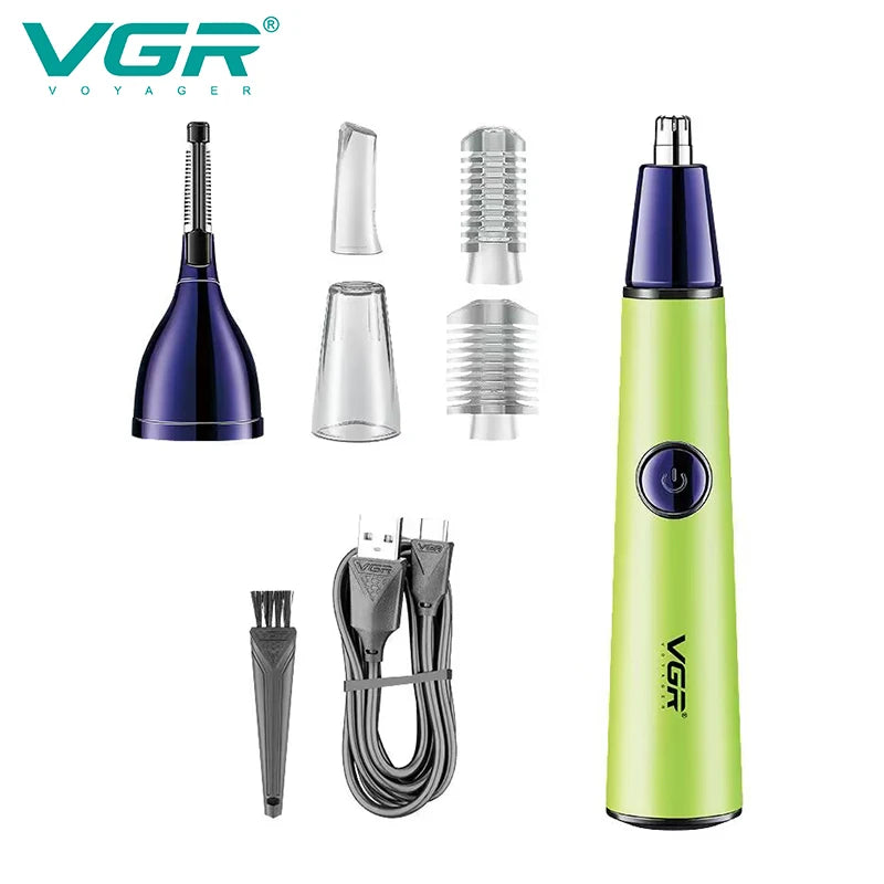 VGR 2-in-1 Mini Hair Trimmer, Private Area Hair Removal Device, Nose Hair Trimming Machine, Home Hair Removal Set V-627 Peaceful Pleasures Health and Wellness USB