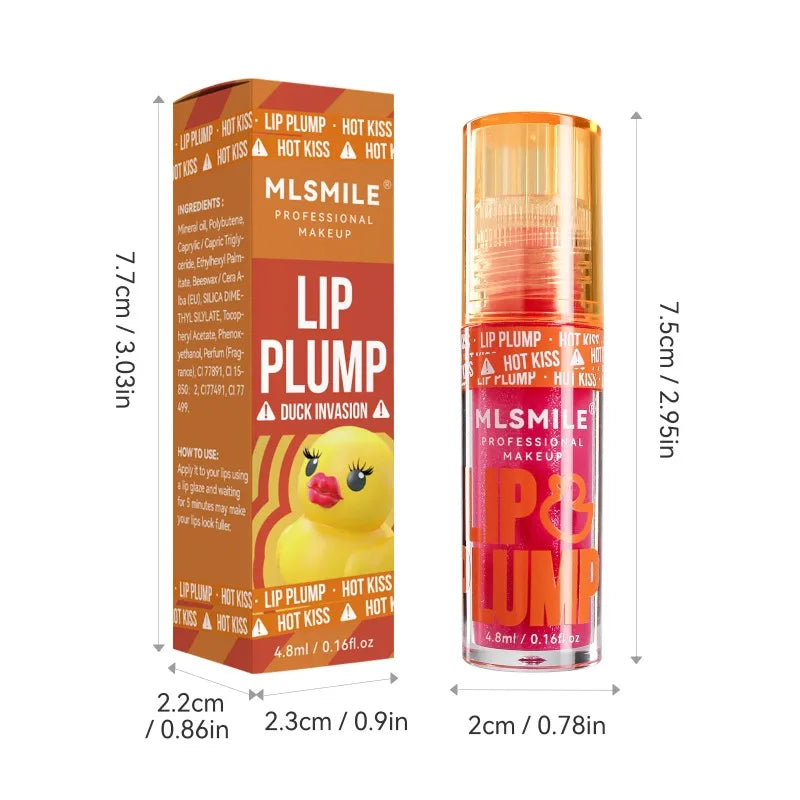 Duck Lip Plumping Oil Gloss – Pearl Mirror Finish & Hydration
