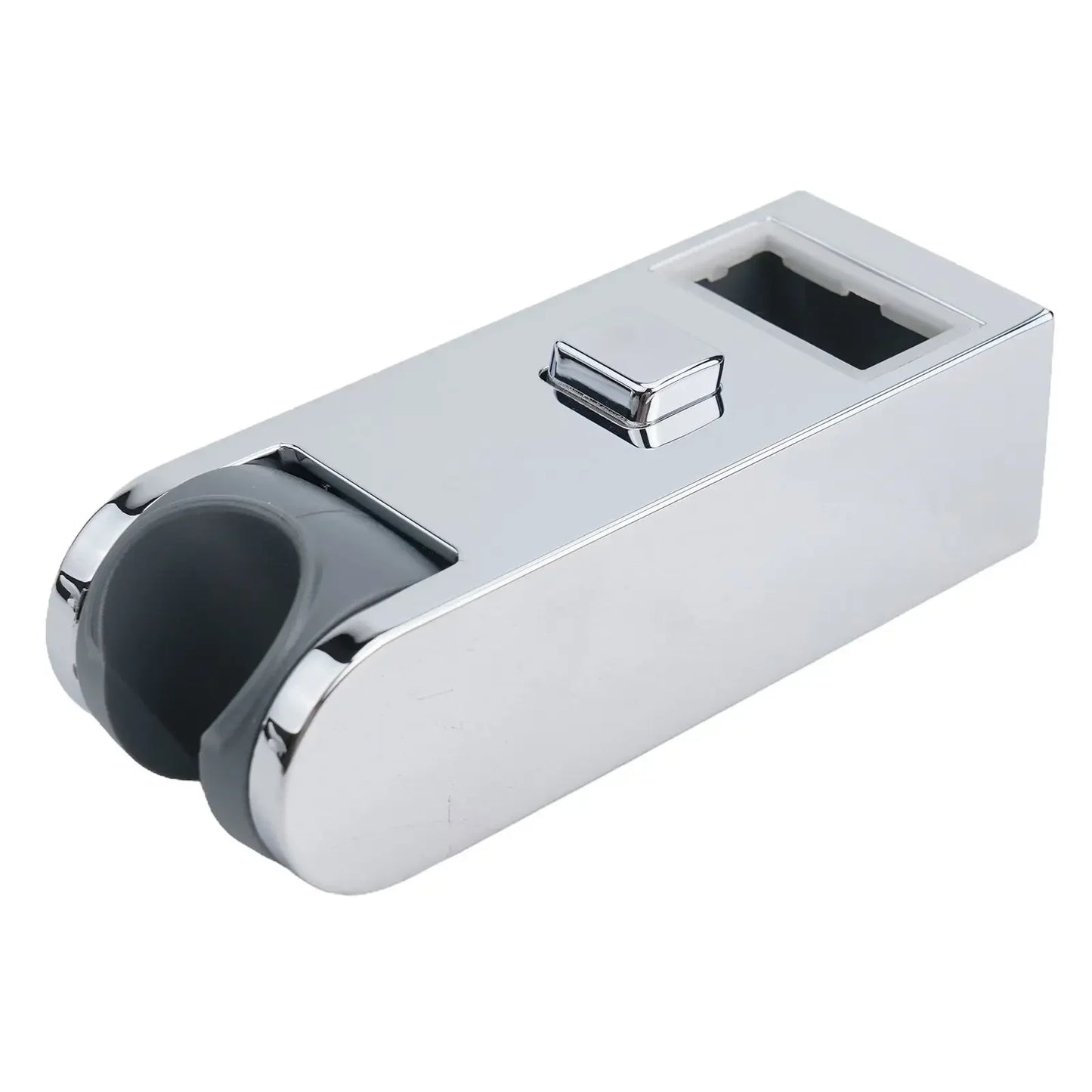 Adjustable Chrome Shower Rail Slider Bracket – 360° Swivel