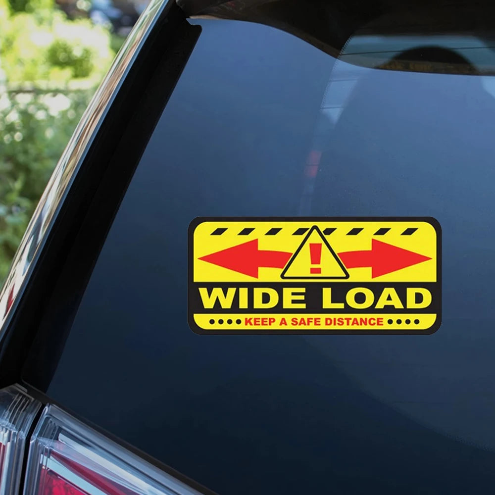 2pcs 8x3.75 inches Wide Load sticker decal truck vehicle caution warning safety label Peaceful Pleasures Health and Wellness