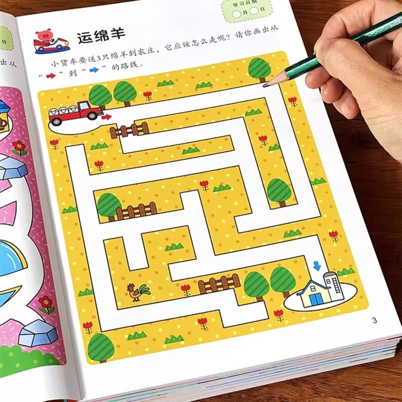 Preschool Maze Puzzle Book 2 Books Brain Potential Development