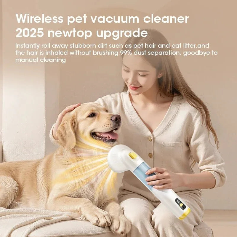 Multifunctional Cyclonic Pet Vacuum Cleaner with Long-Lasting Suction for Effective Pet Hair Removal in Home and Car Peaceful Pleasures Health and Wellness