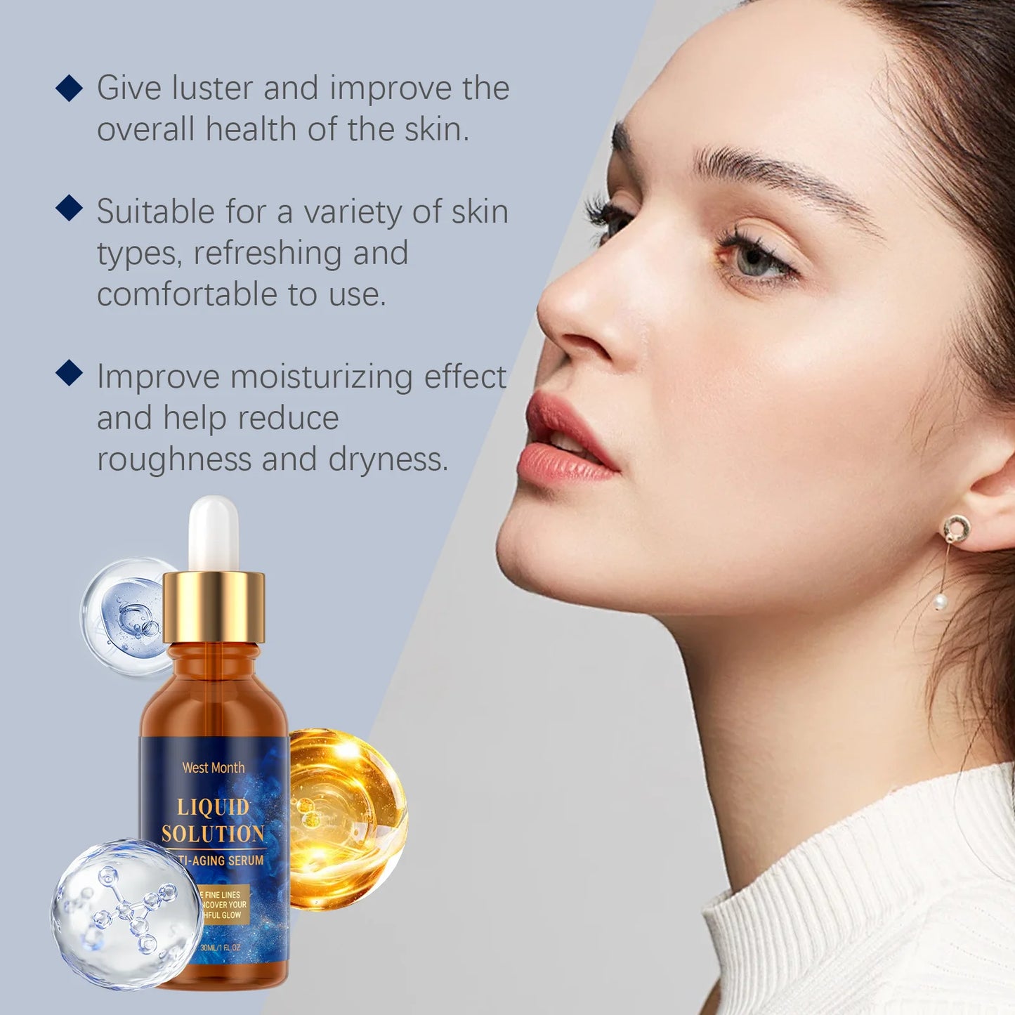WEST MONTH Firming Facial Serum | Pore Smoothing & Hydrating