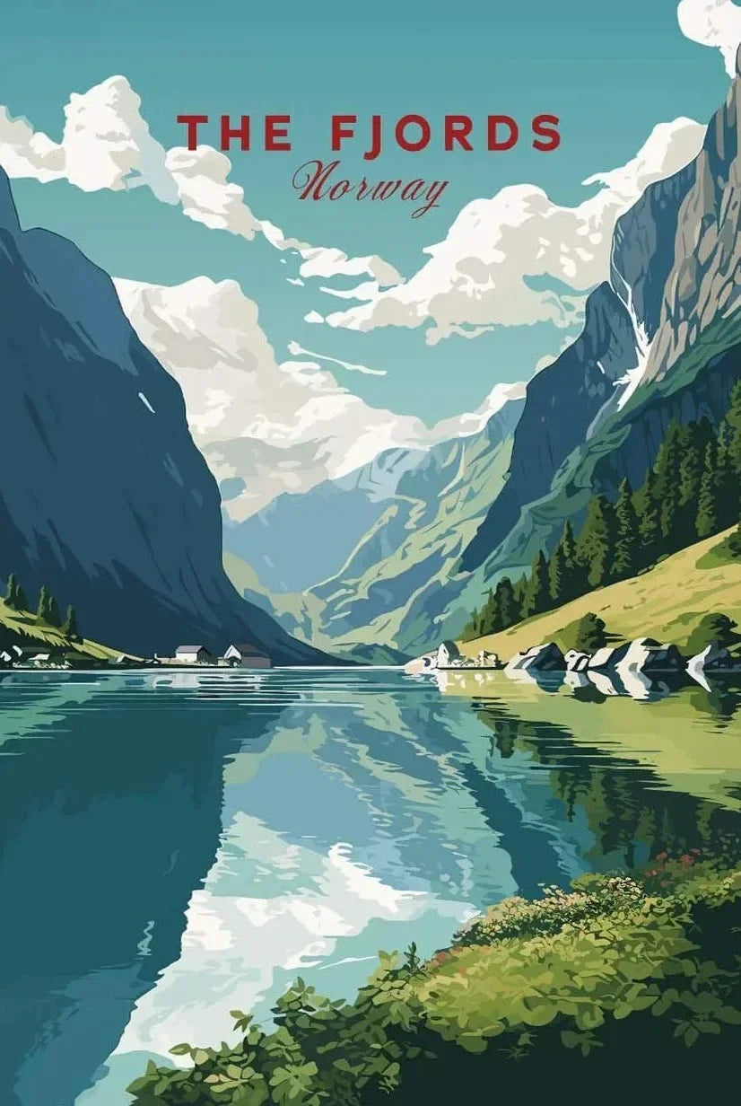 Europe Landscape Canvas Wall Art | Italy Greece France Poster