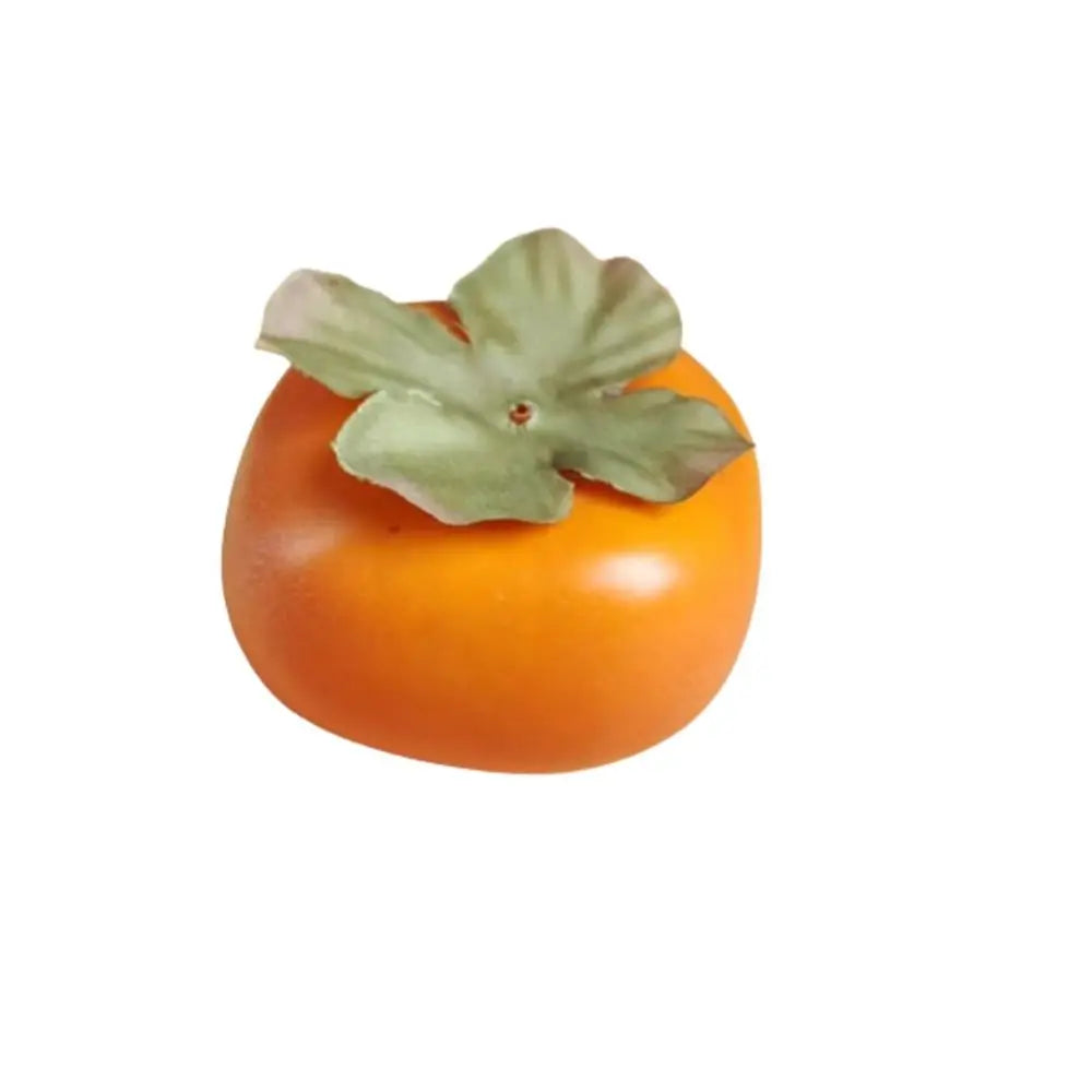 Mini Artificial Foam Persimmon – Realistic Fake Fruit Decor