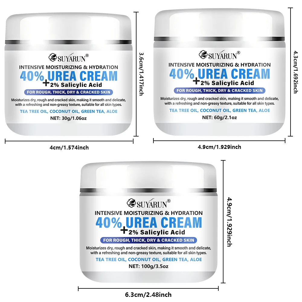 SUYARUN 40% Urea Foot Cream Stick - Moisturizing & Exfoliating, Cracked Heel Repair, Deep Hydration for Dry Feet, Long protect. Peaceful Pleasures Health and Wellness