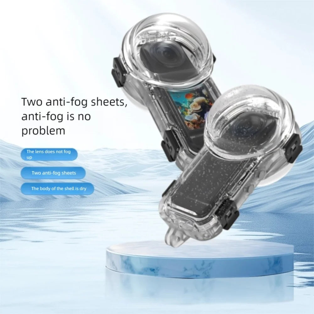 For Insta360 X5 Full Stealth Dive Case Waterproof Case Protective Case Waterproof 60 Meters Stainless Steel Waterproof Case Peaceful Pleasures Health and Wellness