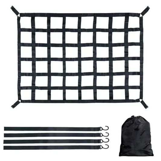 127X106cm/167X127cm/208X127cm Heavy Cargo Net Truck Trunk Roof Cargo Network Card for Trailer Luggage Net Exterior Accessories Peaceful Pleasures Health and Wellness