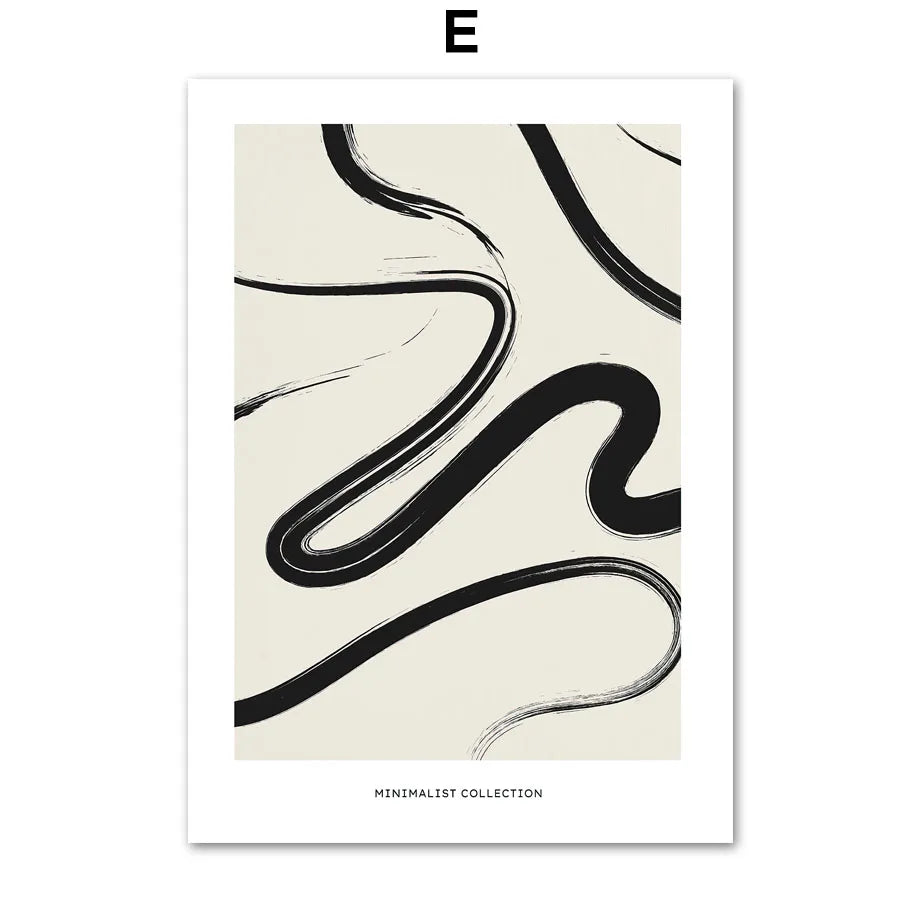 Nordic Abstract Canvas Wall Art | Neutral Minimalist Gallery Print Canvas Wall Art Peaceful Pleasures Health and Wellness QW1222 50x70cm Unframed