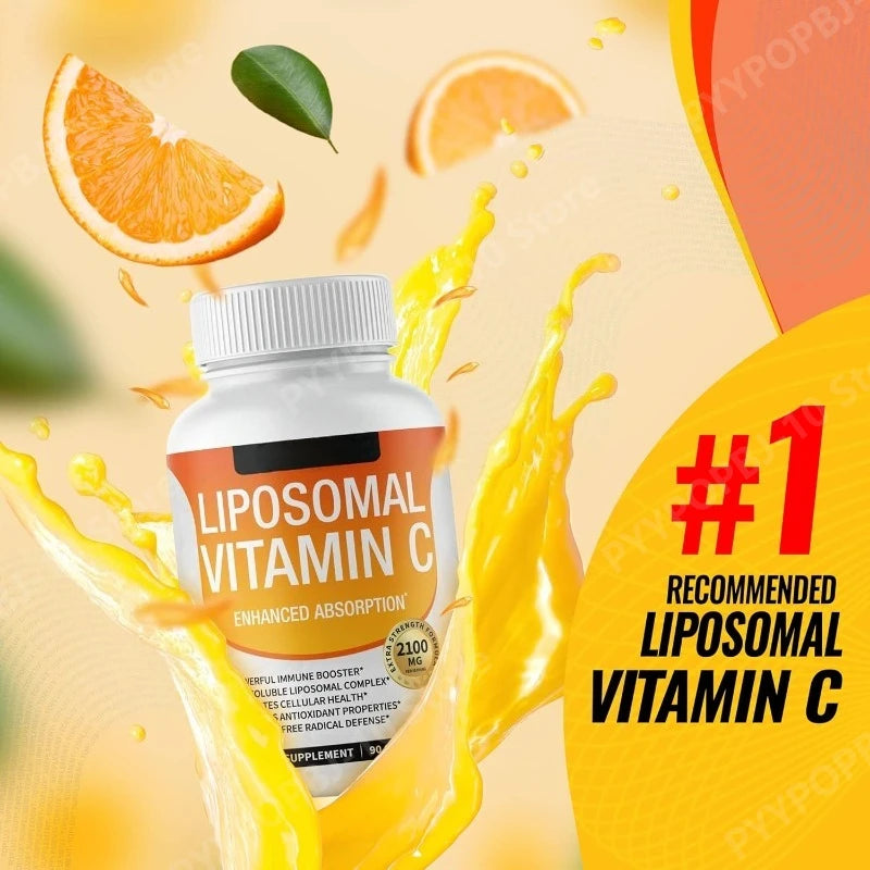 Liposomal Vitamin C 2100mg Vegan 90 Capsules | MCT Sunflower