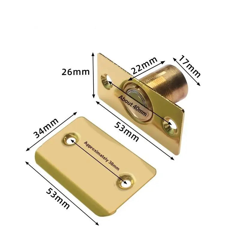 Invisible Magnetic Door Catch – Adjustable Strong Door Stopper Magnetic Door Catch Peaceful Pleasures Health and Wellness A3