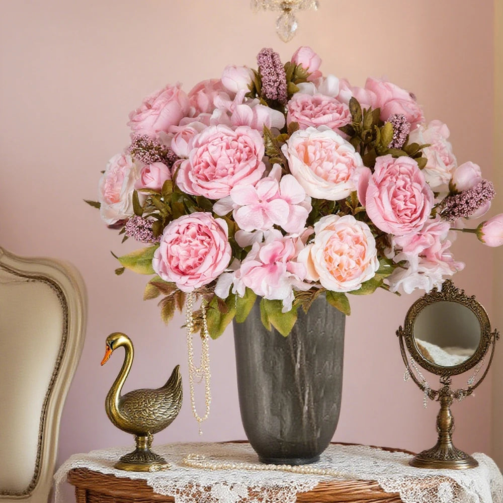 Silk Artificial Peony Bouquet | Wedding, Home & Party Decor