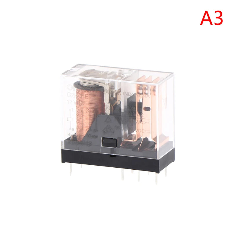 1Pc 5/8Pin 10A 250VAC Miniature Low-Power Relay G2R 12VDC 24VDC 12V 24V G2R-1 G2R-1-E DC12V DC24V Solder Terminals Peaceful Pleasures Health and Wellness G2R-1-E-12VDC 8Pin