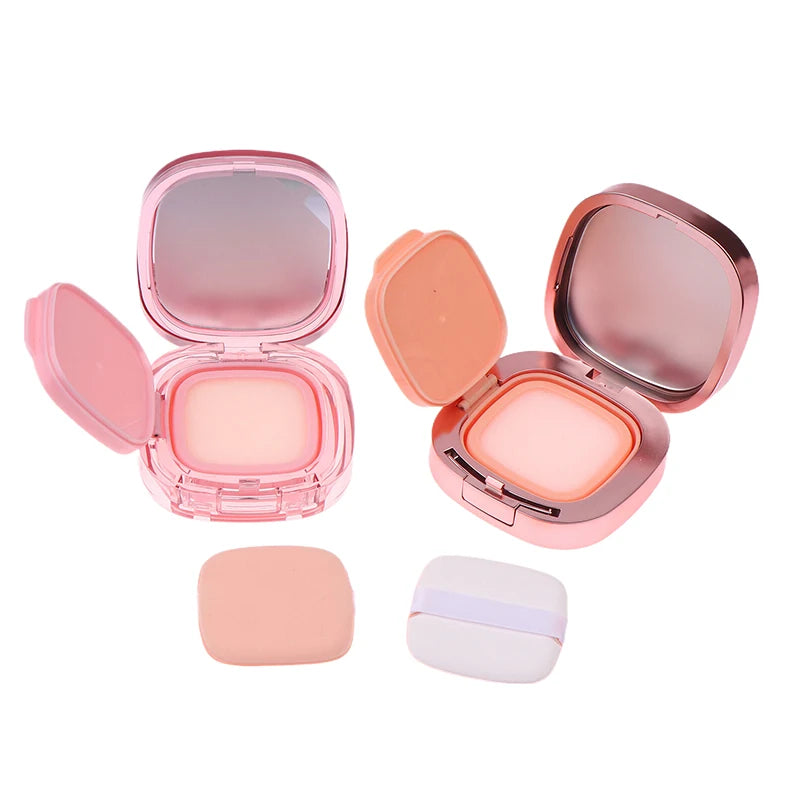 Square Empty Air Cushion Puff Box Portable Cosmetic Makeup Case Container With Powder Sponge Mirror For BB Cream Foundation Diy Peaceful Pleasures Health and Wellness