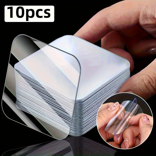 Non-punching Double-sided Nano-tape Auxiliary Fixing Sticker Peaceful Pleasures Health and Wellness 10pcs