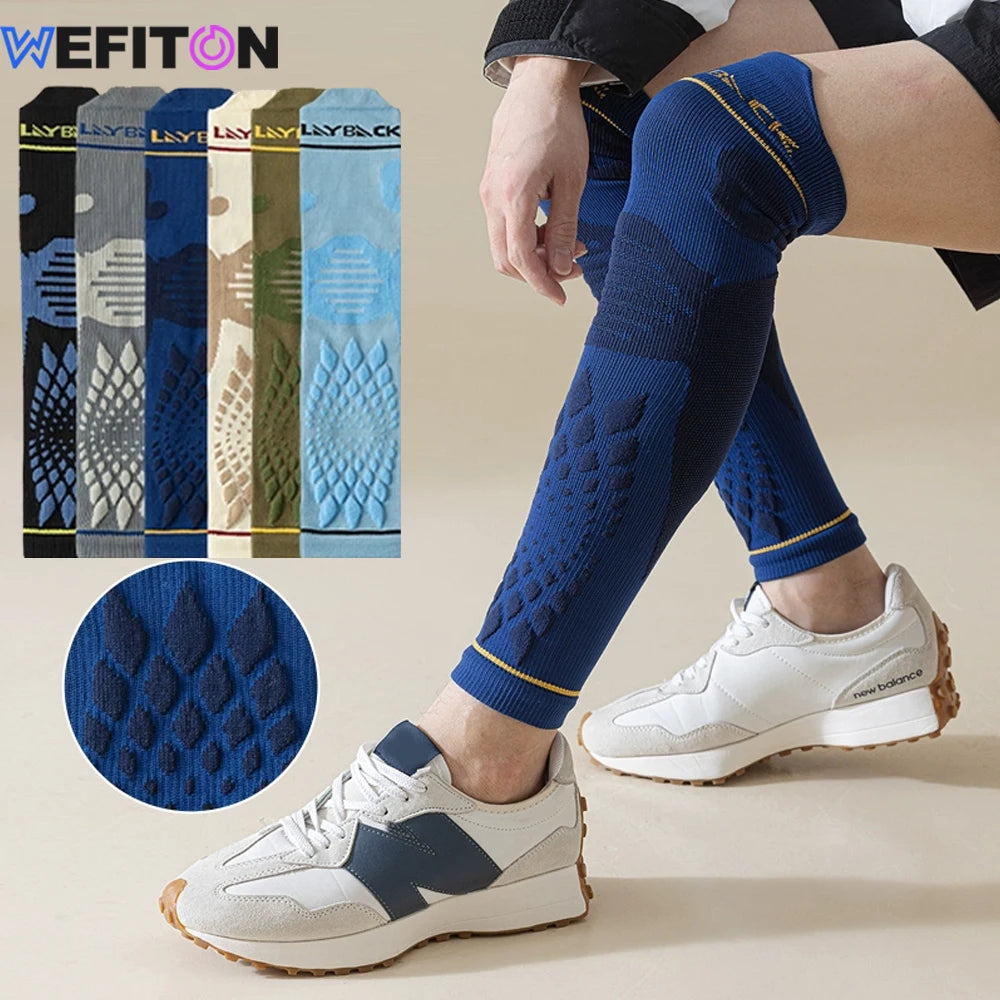 WEFITON 1Pair Calf Compression Sleeves for Men and Women - Leg Compression Sleeve - Footless Compression Socks for Runner Sports Peaceful Pleasures Health and Wellness